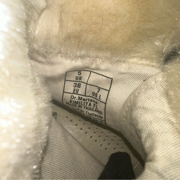 Dr. Martens Fur-Lined Aimilita Grizzly Boots in Tan - Picture 8 of 8